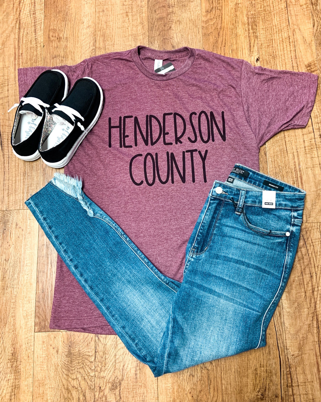 Henderson County Maroon Day Tee