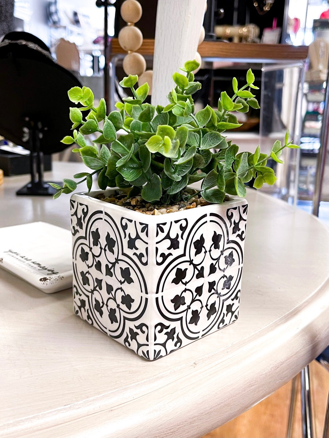 Ceramic Moroccan Tile Design Planter 2 Options