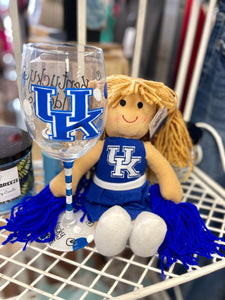 Kentucky Wildcats Plush Doll Cheerleader 11 Inch
