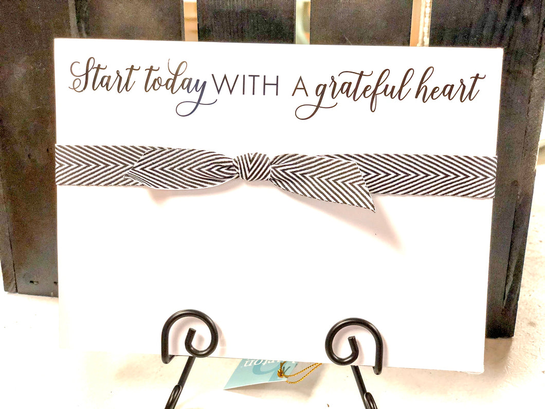 Start Today With a Grateful Heart Slab Pad