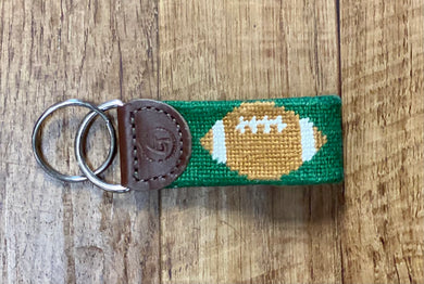 Tailgate Lovers Needlepoint Keychain