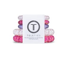 Load image into Gallery viewer, Party On Teleties 2 Large/3 Small Pack Hair Ties