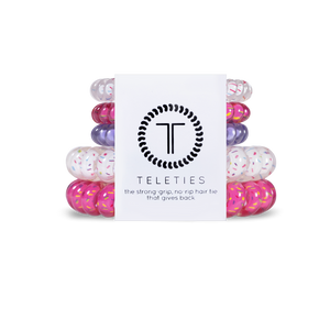 Party On Teleties 2 Large/3 Small Pack Hair Ties