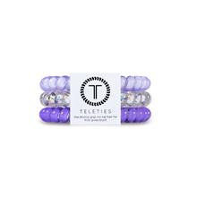 Load image into Gallery viewer, Violet Teleties Small 3-Pack Hair Tie