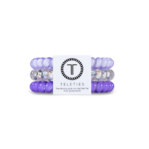 Violet Teleties Small 3-Pack Hair Tie