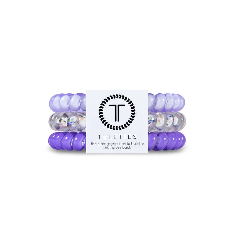 Violet Teleties Small 3-Pack Hair Tie